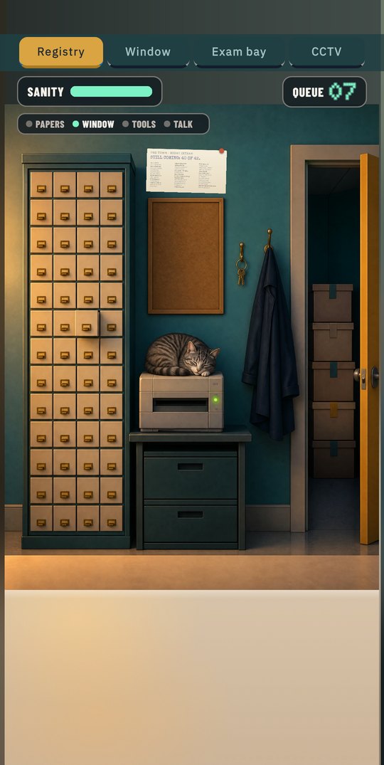 The registry wall of drawers